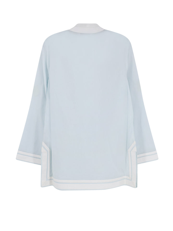 Tory Burch Shirts - Blu e verdi | 29f4107e1e9a49dcd0138b003262b70e0a34de6f