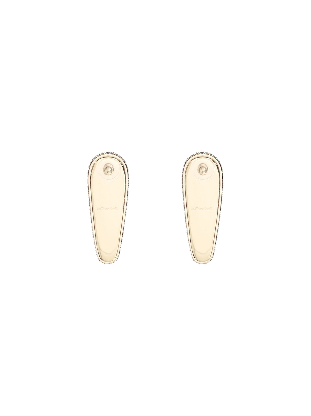 GOLD CRYSTAL BAR EARRINGS