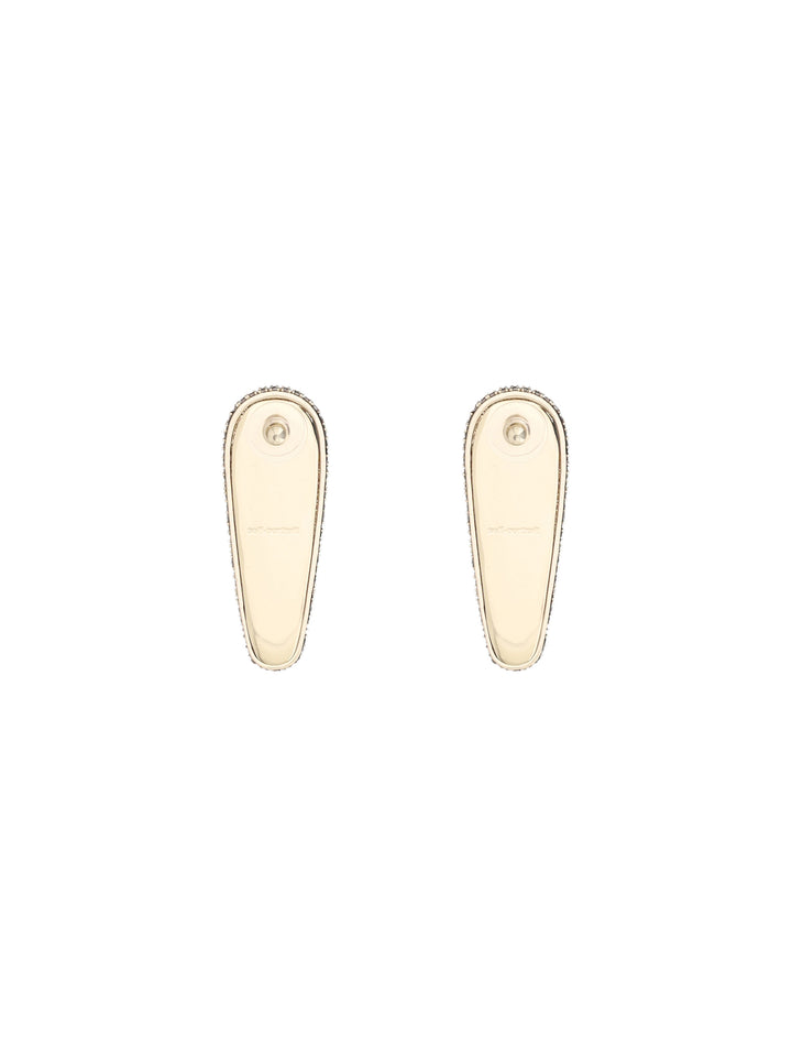 GOLD CRYSTAL BAR EARRINGS