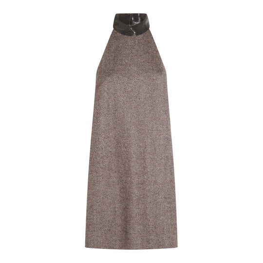 Dresses Marrone/Grigio/Beige