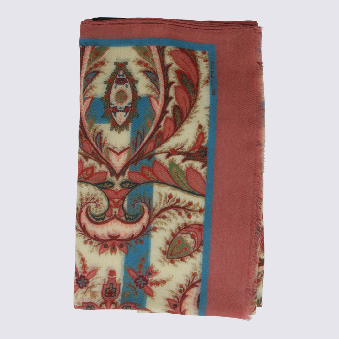 Etro Scarfs - CREAM/AUBERGINE | 6720ad1f0364794566de2a8a188162b4d6f30b05