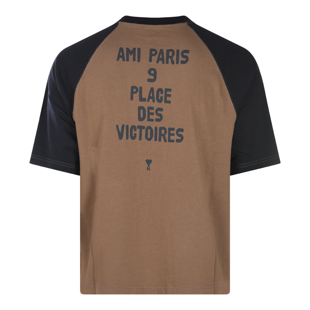 Ami Paris T-shirts and Polos - BROWN/BLACK | 4ff2175bcc44df71e4e74e1964fe1bc6aa7acd5b