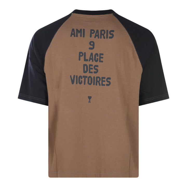 Ami Paris T-shirts and Polos - BROWN/BLACK | 4ff2175bcc44df71e4e74e1964fe1bc6aa7acd5b