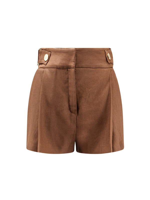 Daily Linen And Viscose Shorts