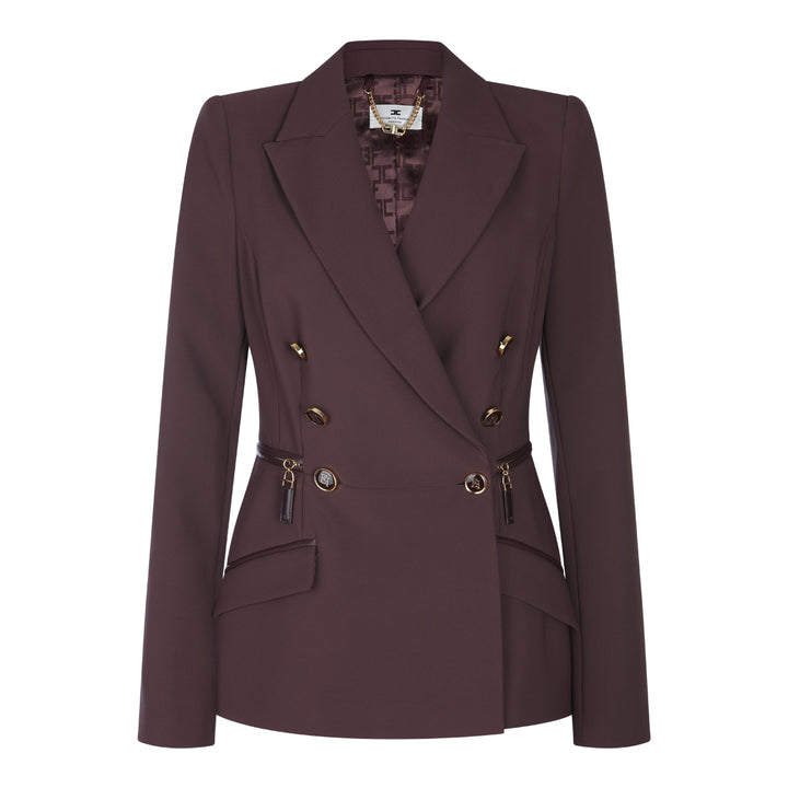 Elisabetta Franchi Jackets - MERLOT | 2ba4ecb95f50a83087eaffa3541317466d121956