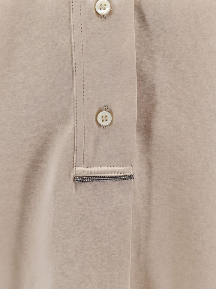 Brunello Cucinelli Shirts - SAND | 6777540767cb7f854dbe7763abf569ecd72534be
