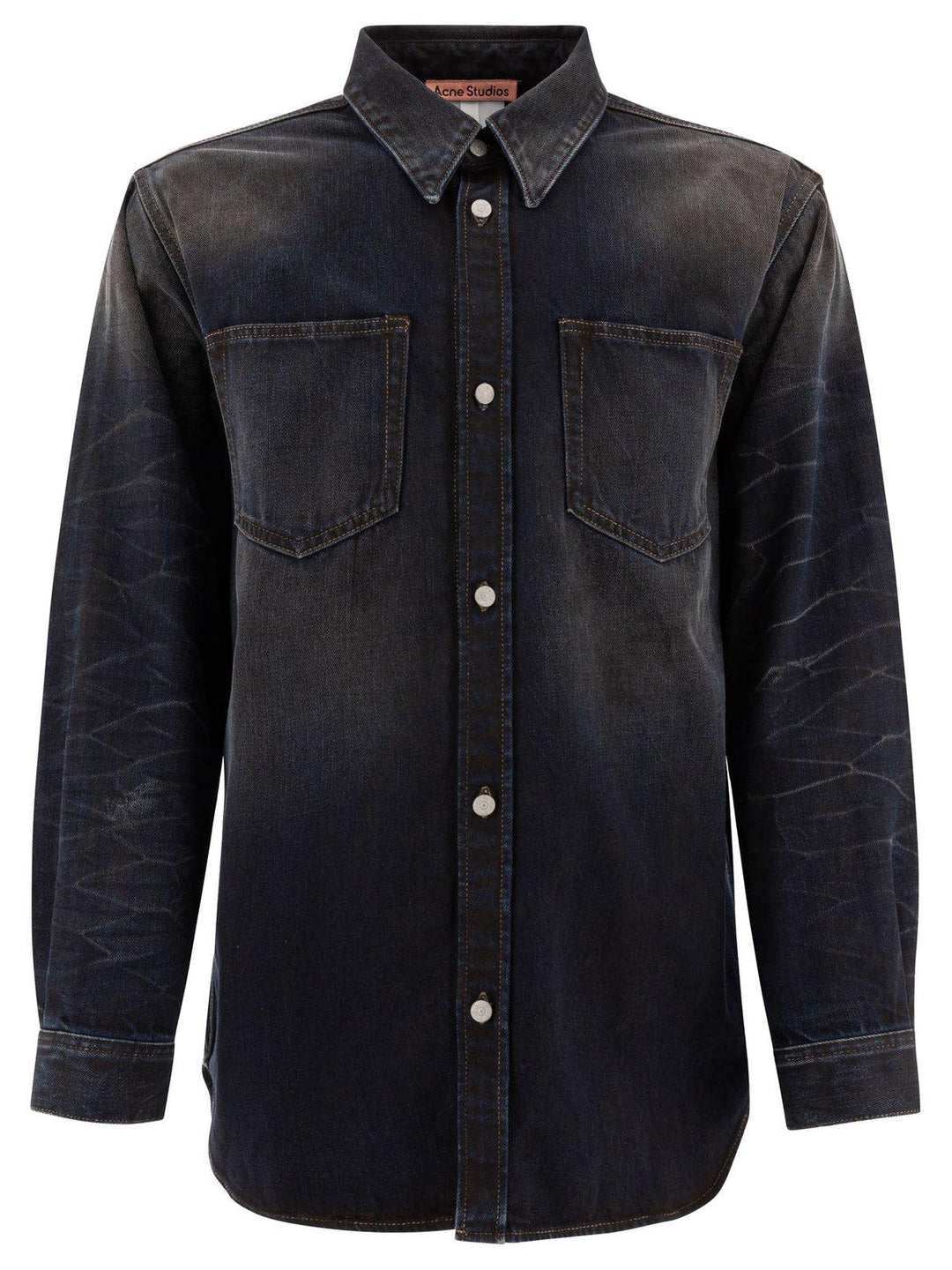 Relaxed Fit Denim Shirt Shirts Blue