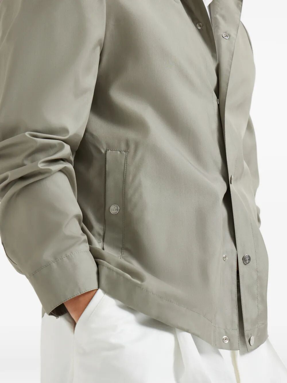Brunello Cucinelli Shirt jackets - Green | f708a83953eeef4331ad065de8f10e71bc513be9