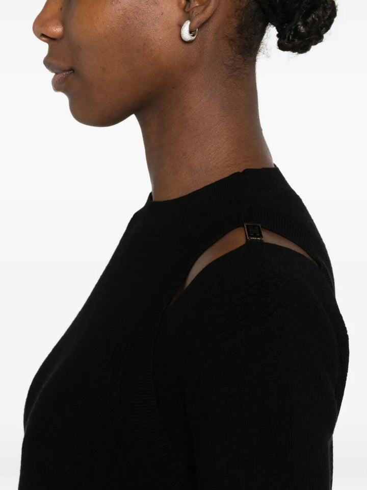 Elisabetta Franchi Round neck - Black | f24e7d765c3cfaa403faf5860a13174ef1702d9b