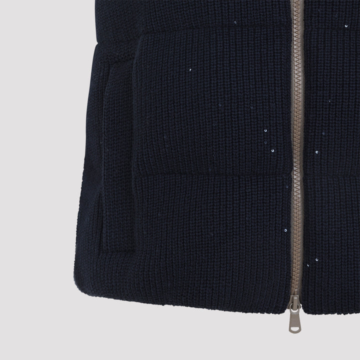 Brunello Cucinelli Gilet - Blue | 1150cbb9830ee1bbc1f0de0552fb11cc7f3426be