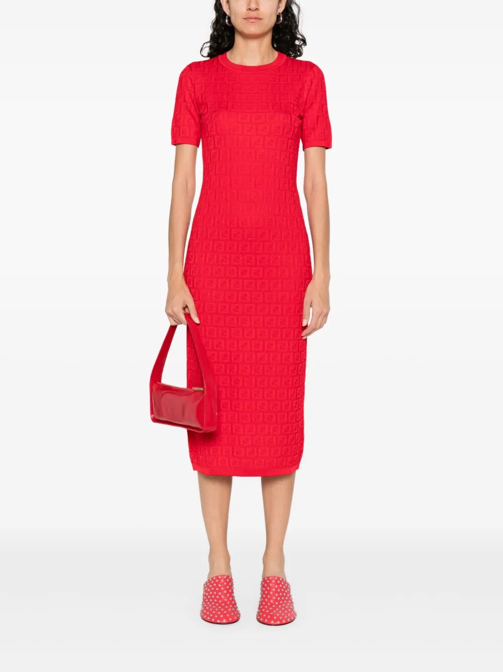 Fendi Midi dresses - Red | 03bf24d3ace16b966861daec2c660560d2f3f2a7