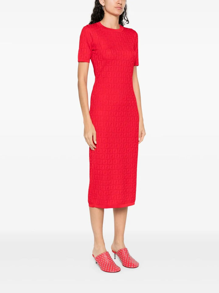 Fendi Midi dresses - Red | dc0000a5861195ebe8ba3ea4ddc4b9c3aff3e140