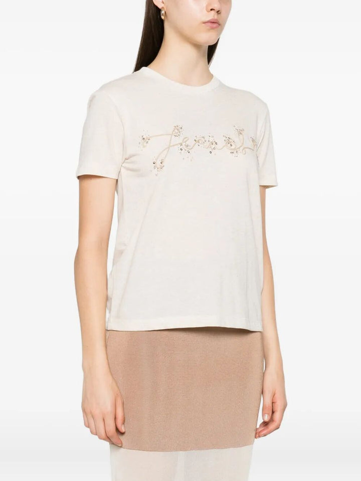 Fendi T-shirts - Nude & Neutrals | 95b644eda332a238d984bed642e0749190ce1851