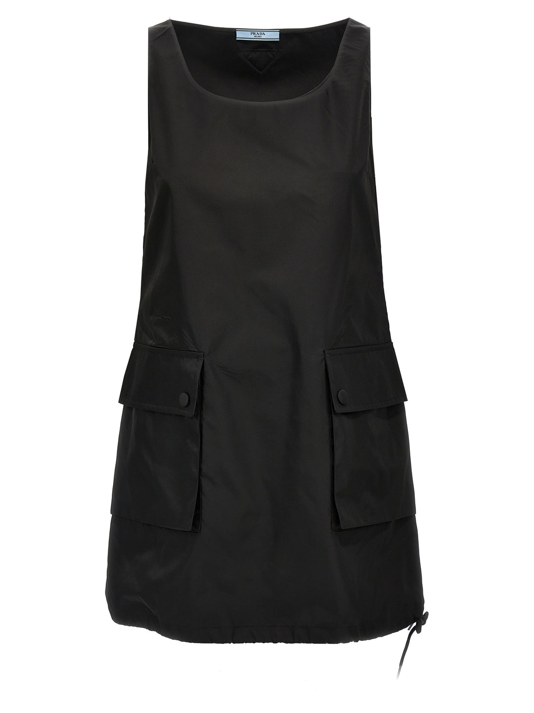 Prada Re-Nylon Mini Dress Dresses - Black | 1c04447c40257def6502ea5bc678d715345b42c6