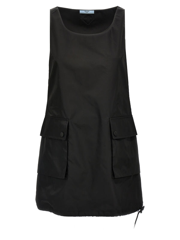 Re-Nylon Mini Dress Dresses Black
