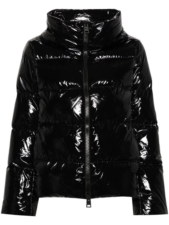 Glossy Finish Puffer Jacket