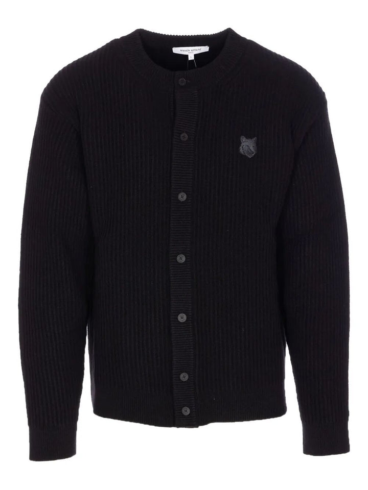 Maison KitsunÉ Cardigan - Black | a176a7769bea95d4f8385cb1fc61d20f0b1c828f