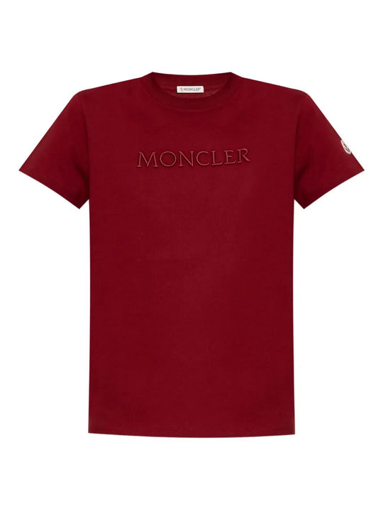 Embroidered Tonal Logo Cotton T-Shirt