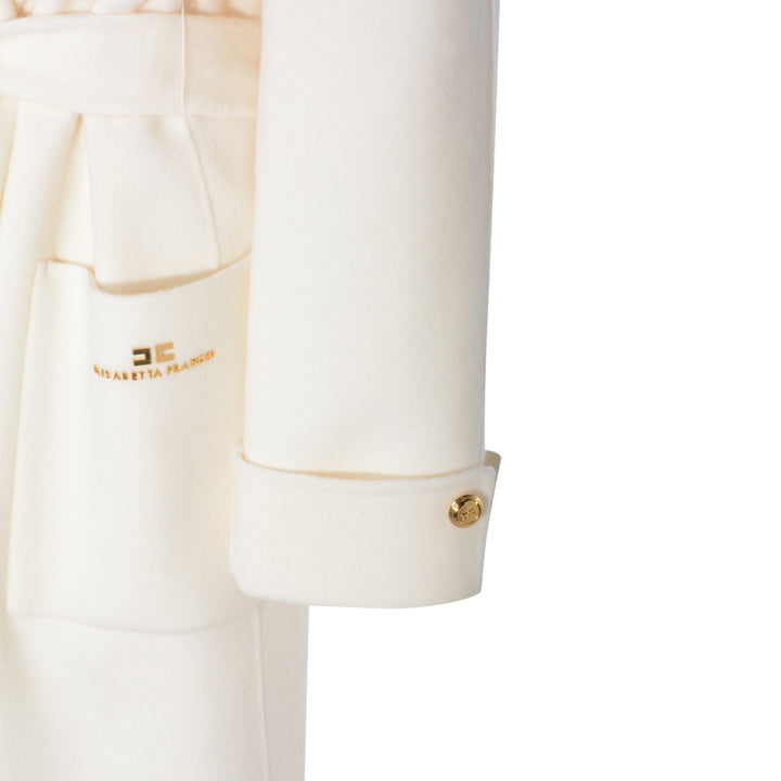 Elisabetta Franchi Coats - MILK | 11d2149d7e31ee5eb60e0cef693340a915357700