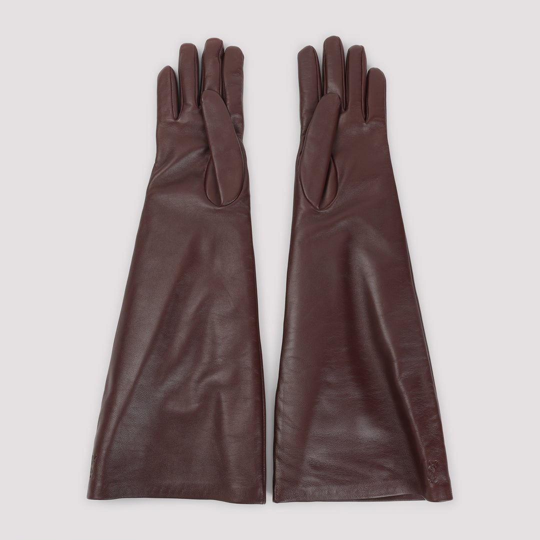 Saint Laurent Gloves - Brown | 266e124a0f9a6d3ca3de8a1cebc23bc5944bd53c