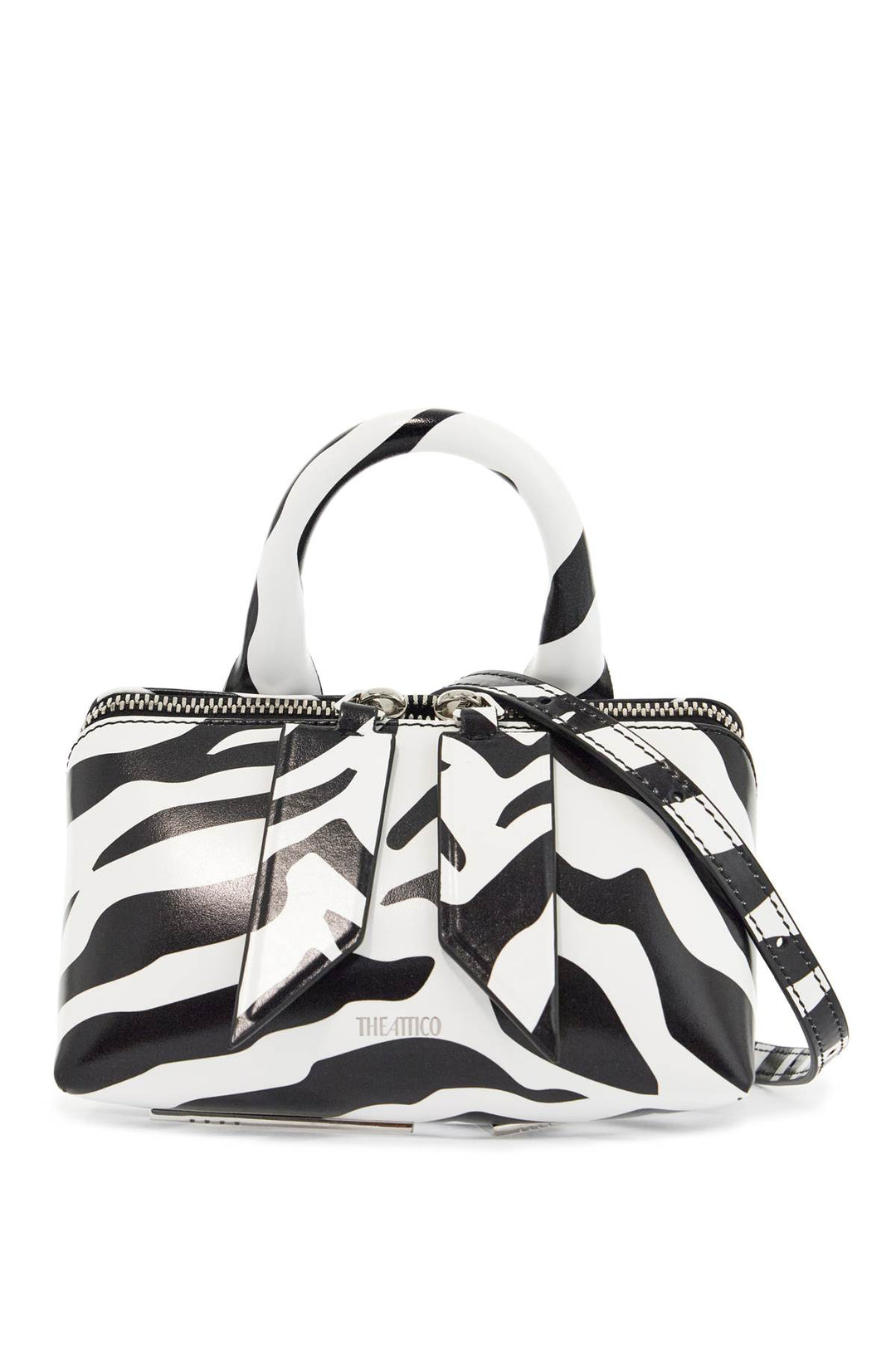 Mini Bag Friday Black And White Animal Print In Calfskin