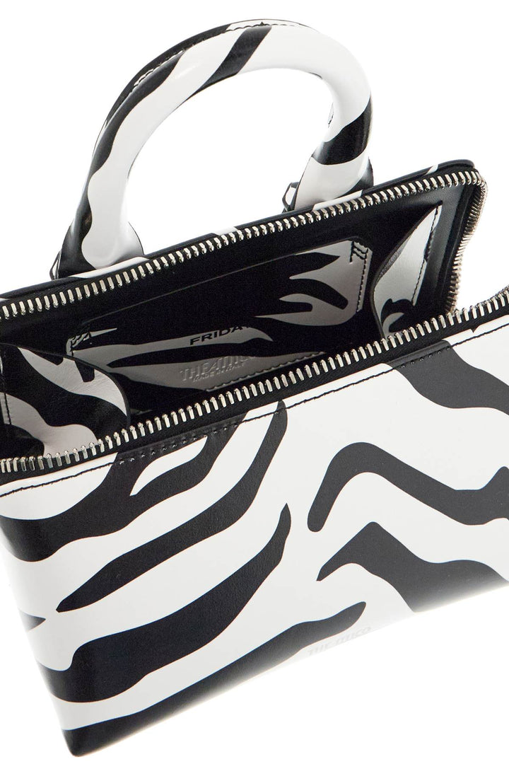 Mini Bag Friday Black And White Animal Print In Calfskin