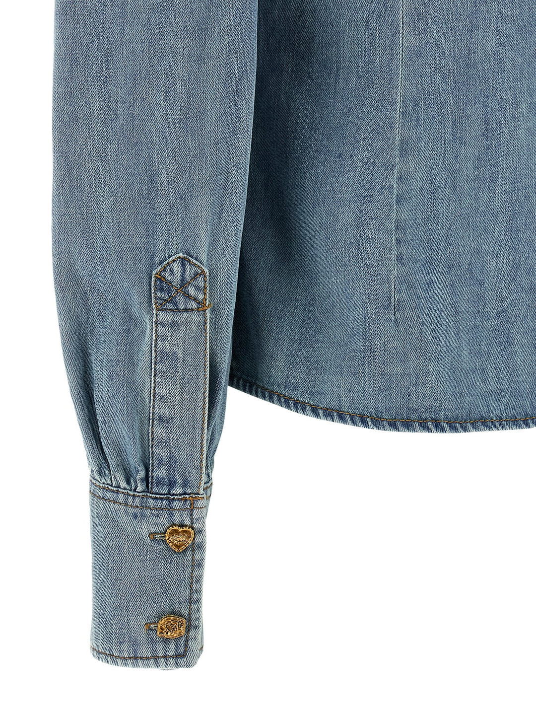 Zimmermann Crush Denim Shirt and Blouse - Blue | 4a5b806686a08014b8912cef313bf628ccd6f9a8