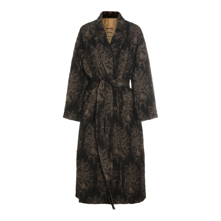 Uma Wang Coats - BLACK/TAN | 18086986dd7d3ba2b04d0e0ec62f5855ddb98e78