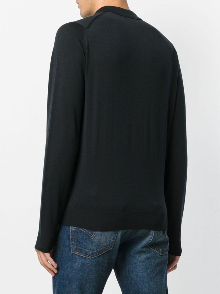 John Smedley Polo neck - Black | 2452a3324aa72edf5cc41a68f99bbe772a40253b