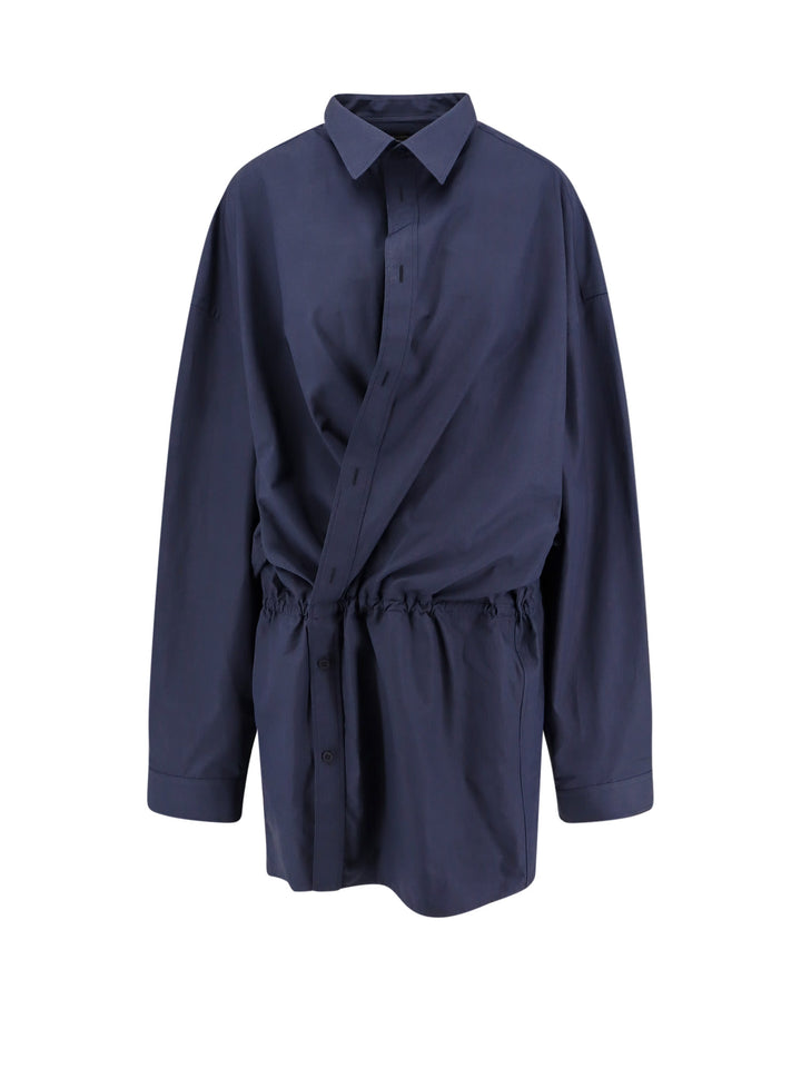 Poplin Shirt Dress Dresses Blue