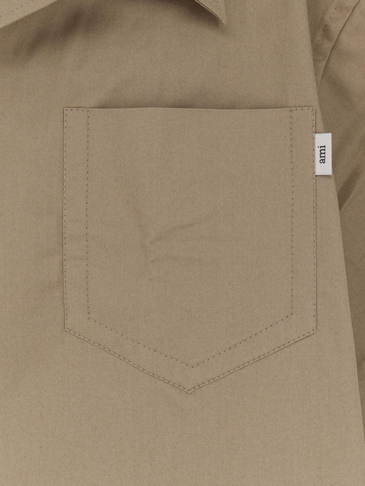 Ami Paris Shirts - BEIGE TAUPE | e41e173a9944ec8cd56e20ac436637222fb284b3
