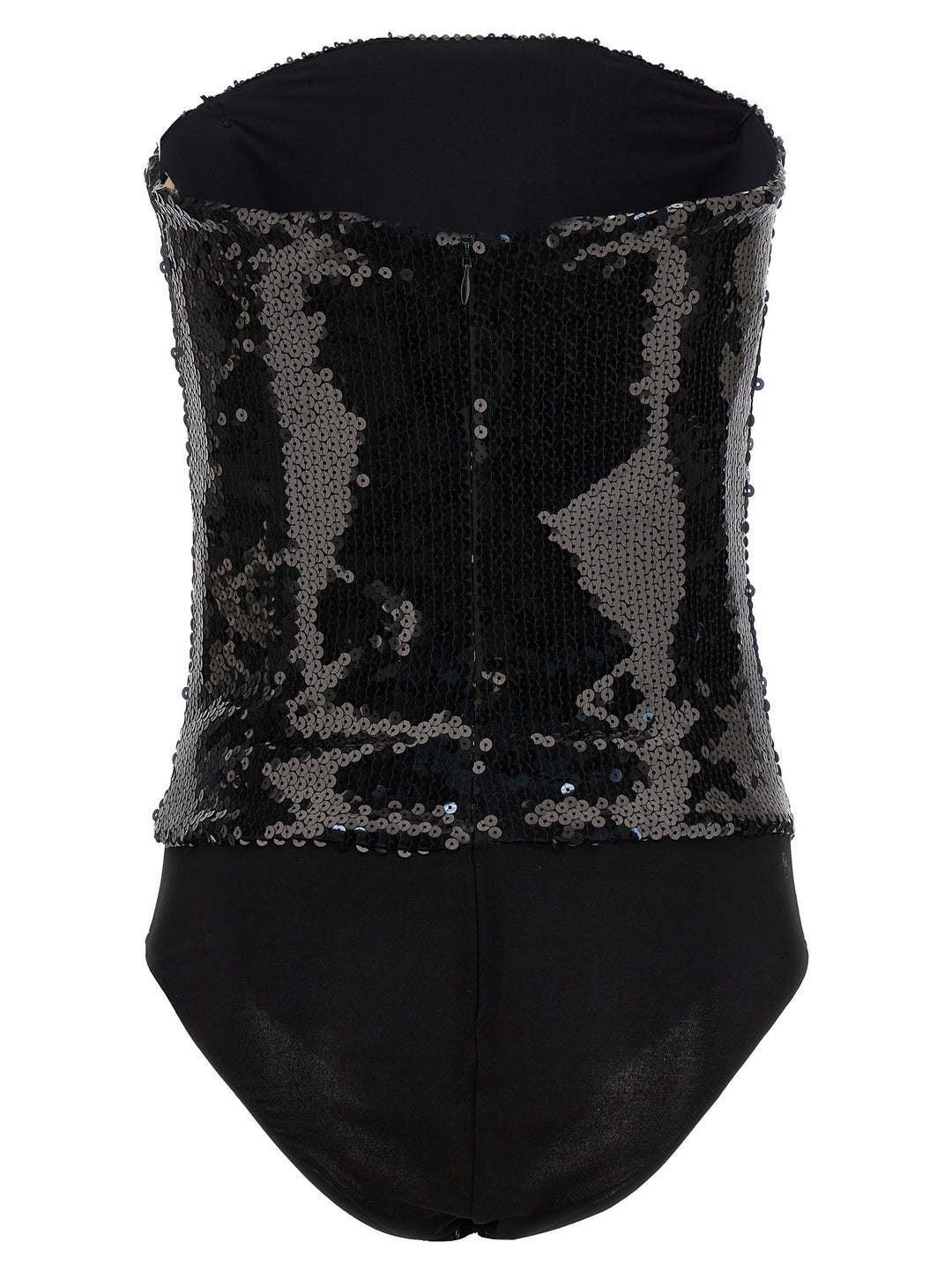 Sequin Bodysuit Underwear, Body Black