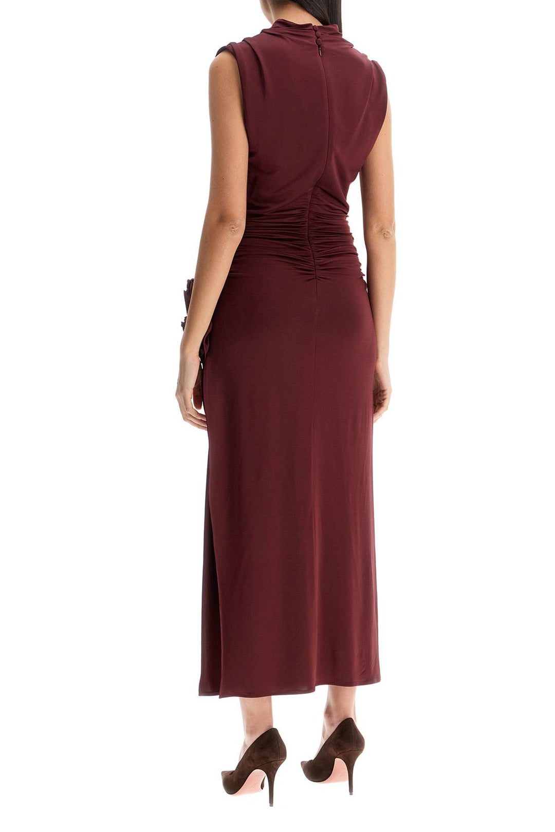 Draped Jersey Dress With