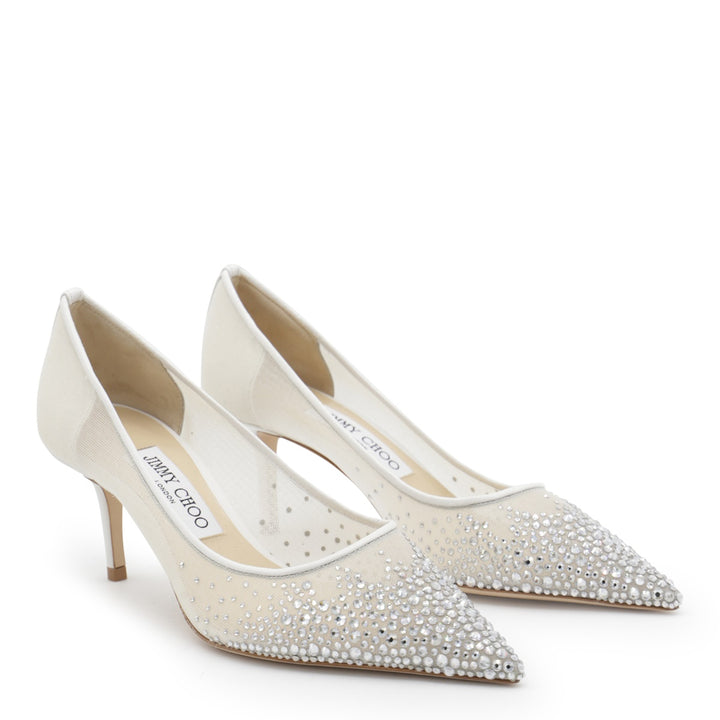 Jimmy Choo With Heel - WHITE/CRYSTAL | 9c5def6712b7dd65aa536ef3a697f1615b9604cf
