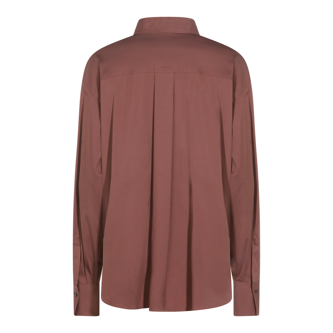 Brunello Cucinelli Shirts - RED BROWN | 12b7e3b841c103a7c3bb8a52ab5307843dadb8f4