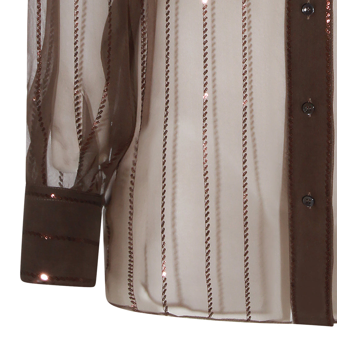 Brunello Cucinelli Shirts - DARK CHOCOLATE | 00b32816125f4ee59b288738f90a80edc35224f9