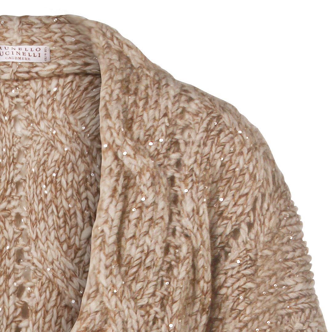 Brunello Cucinelli Sweaters - MADREPERLA/MARRONE+CAMEL | 1c6ecc02c9524b497c526771ea83942302569f53