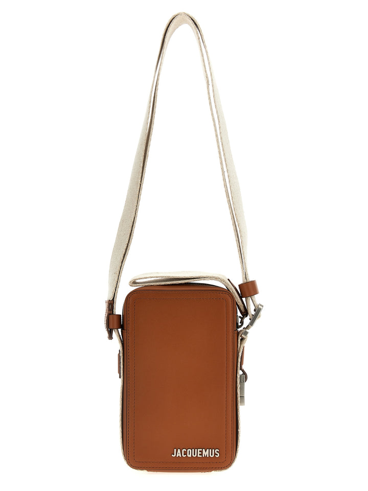 Le Cuerda Vertical Crossbody Bags Brown