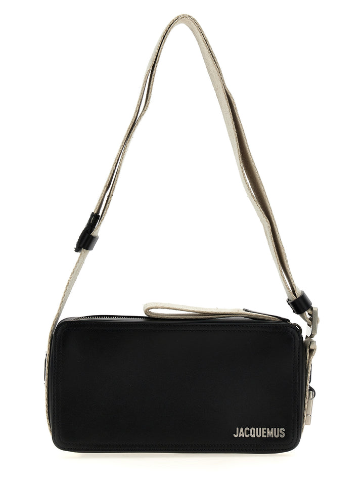 Le Cuerda Horizontal Crossbody Bags Black