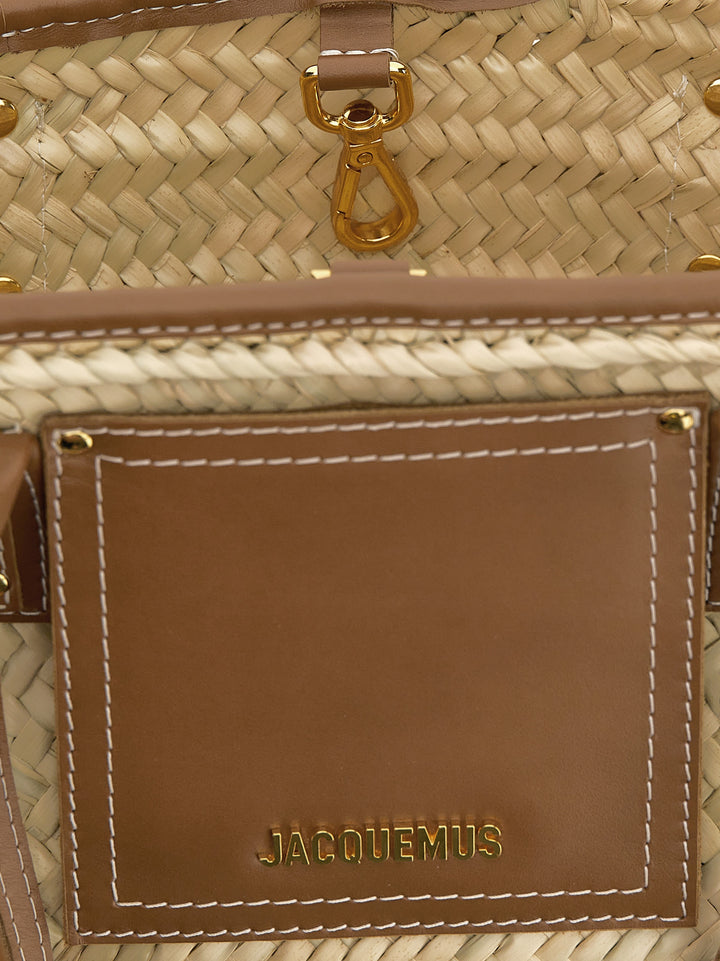 Jacquemus Le Petit Panier Soli Tote Bag - Brown | 25a2d838dd81bd20ccdcd0abd745aa7b3cf2ee8c