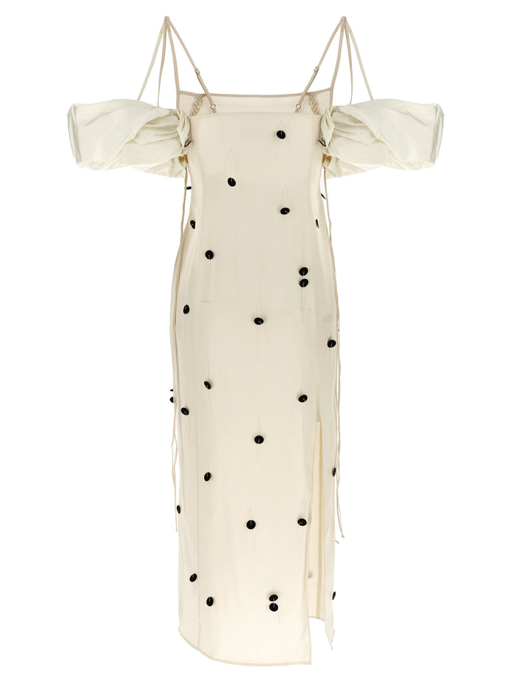 Jacquemus La Robe Chouchou Dresses - White/Black | c14be939861dd96615535e0c1ff8eeeb50a24b04