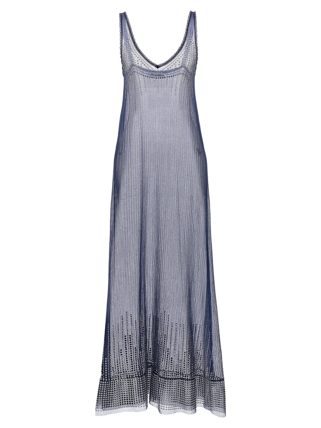 Paco Rabanne Studded Mesh Dress Dresses - Blue | 879e42e627671c4351fc9ad301bc0d8b4665e38d