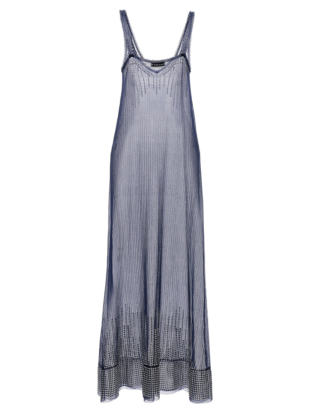 Paco Rabanne Studded Mesh Dress Dresses - Blue | 781dd70b56ebbd1a2115e8911bb835e102eb66e9