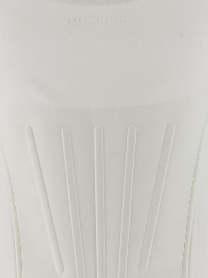 Mugler Corseted Tops - White | 1f8b794e7aa870cea0ebfaf0e161a35bf7face05