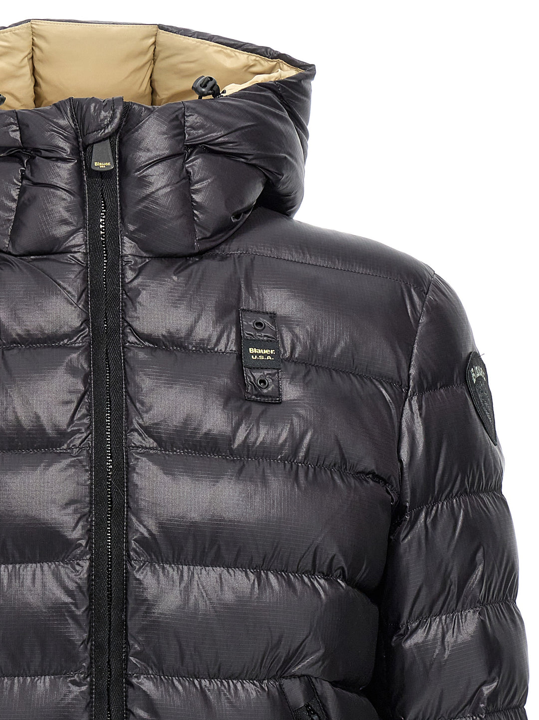 Quilted Down Jacket Casual Jackets, Parka Black