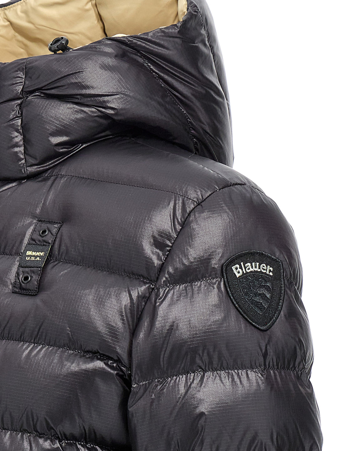 Quilted Down Jacket Casual Jackets, Parka Black