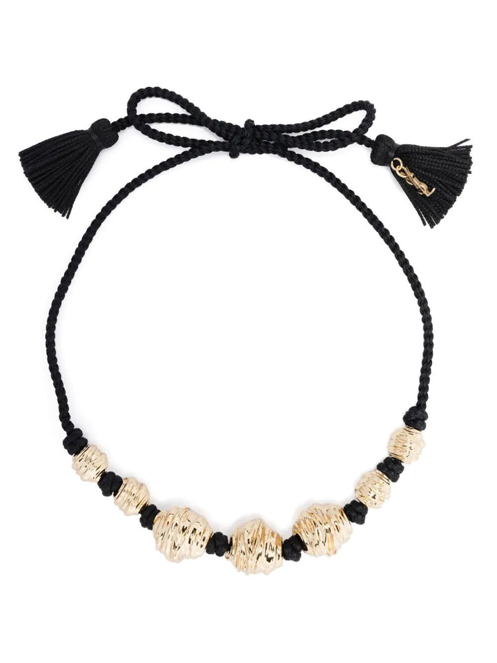 Saint Laurent Paris Collana - Black | fe8dadc3a1b242cd549d40df2435d69c639d2276