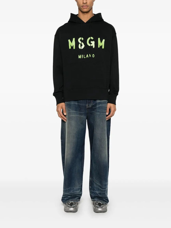Msgm Hoodies - Black | 41dab9f707b1eea80573cac3fd5fc0324522a065