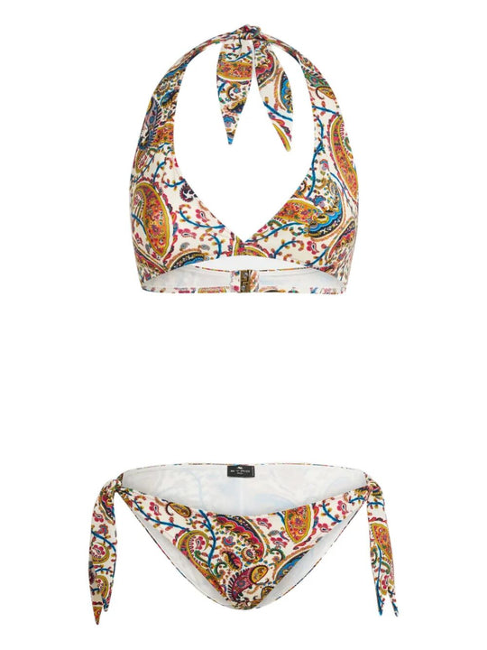 Floral Paisley Triangle Bikini