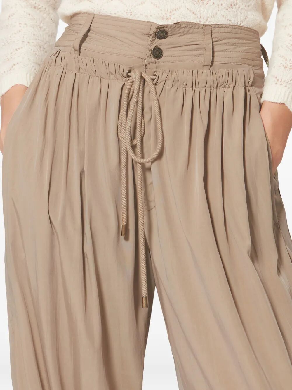 Isabel Marant Wide leg - Nude & Neutrals | 59be1750e3e3f512dd51f2e57264e8e60baf15f8